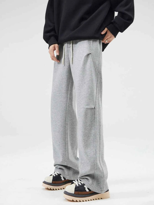 Men's Full Size Wide-Leg Drawstring Sweatpants Plus Size