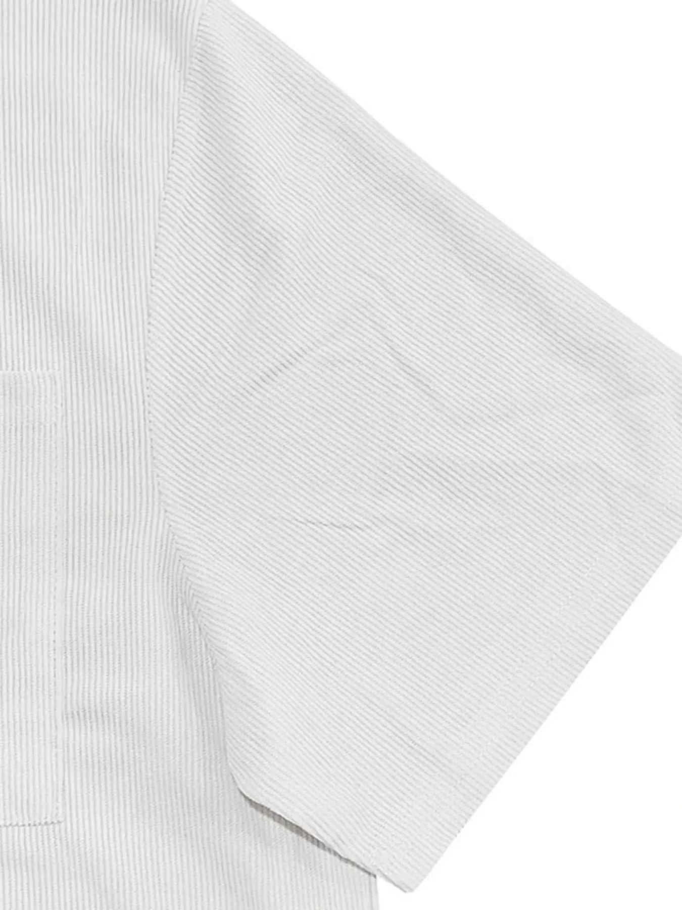 Men's Full Size Button Up Top and Shorts Set Plus Size