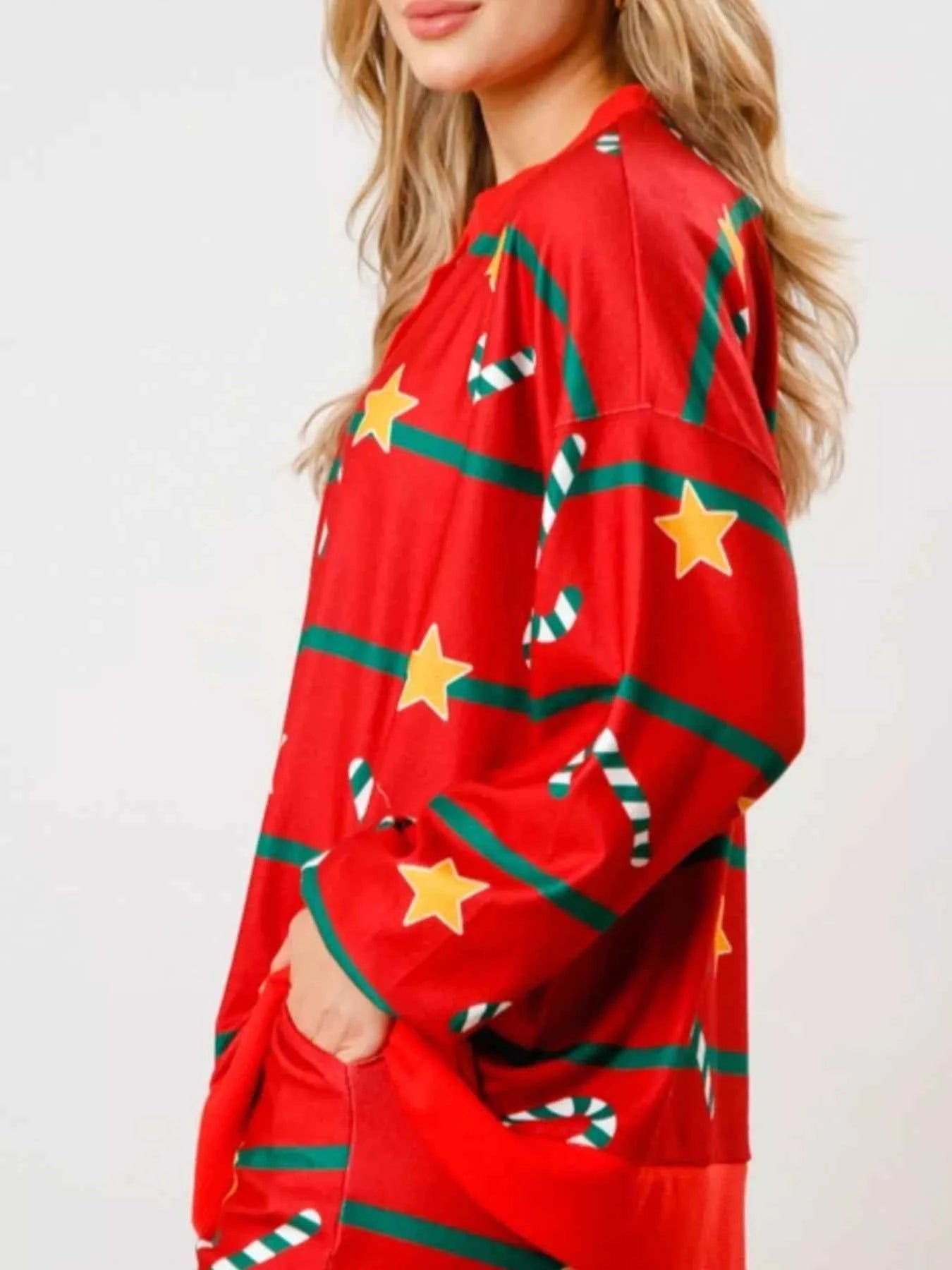 Christmas Long Sleeve Top and Pants Lounge Set