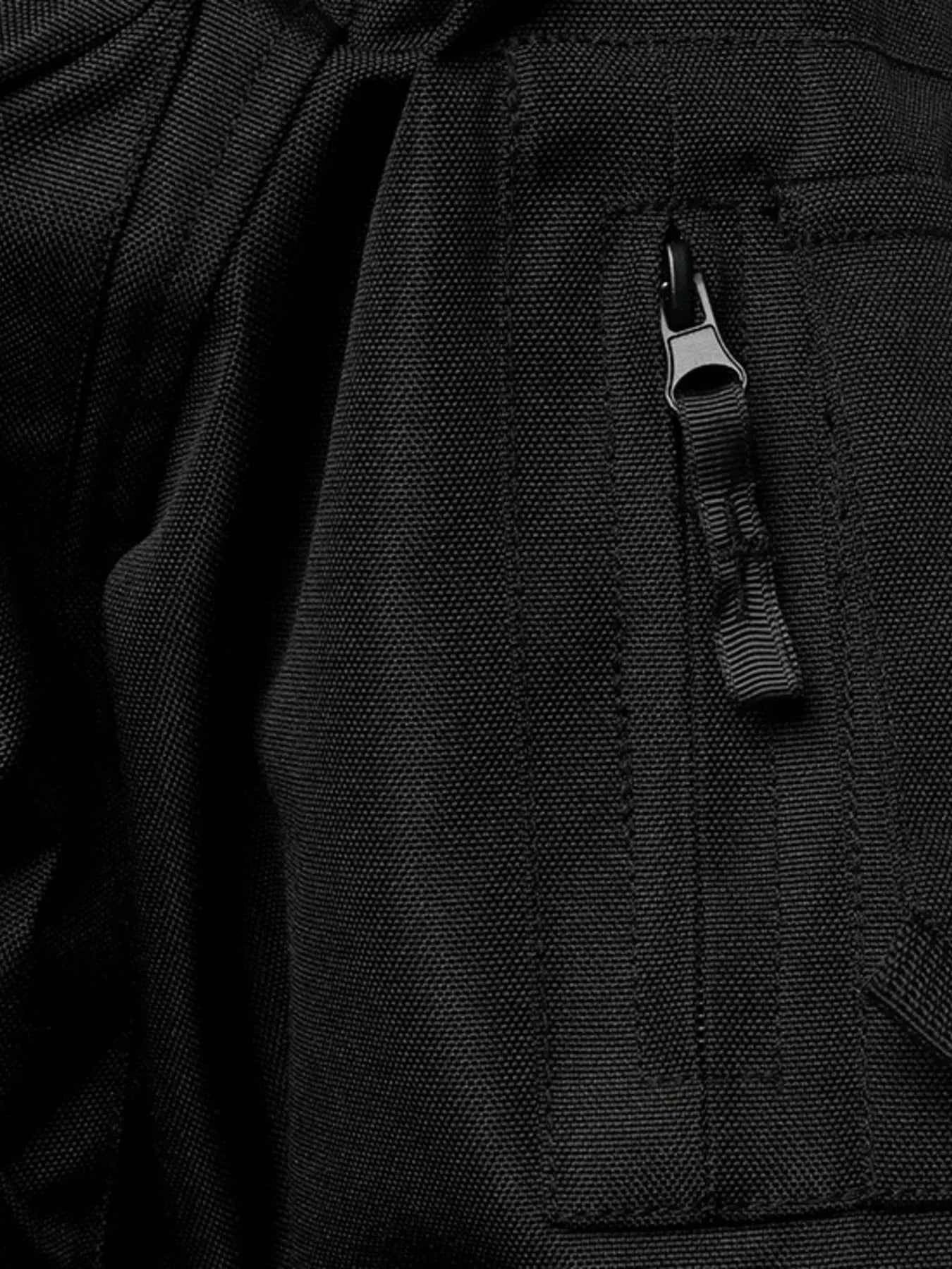 Men's Full Size Multi Buckle Water-Resistant Jacket Plus Size