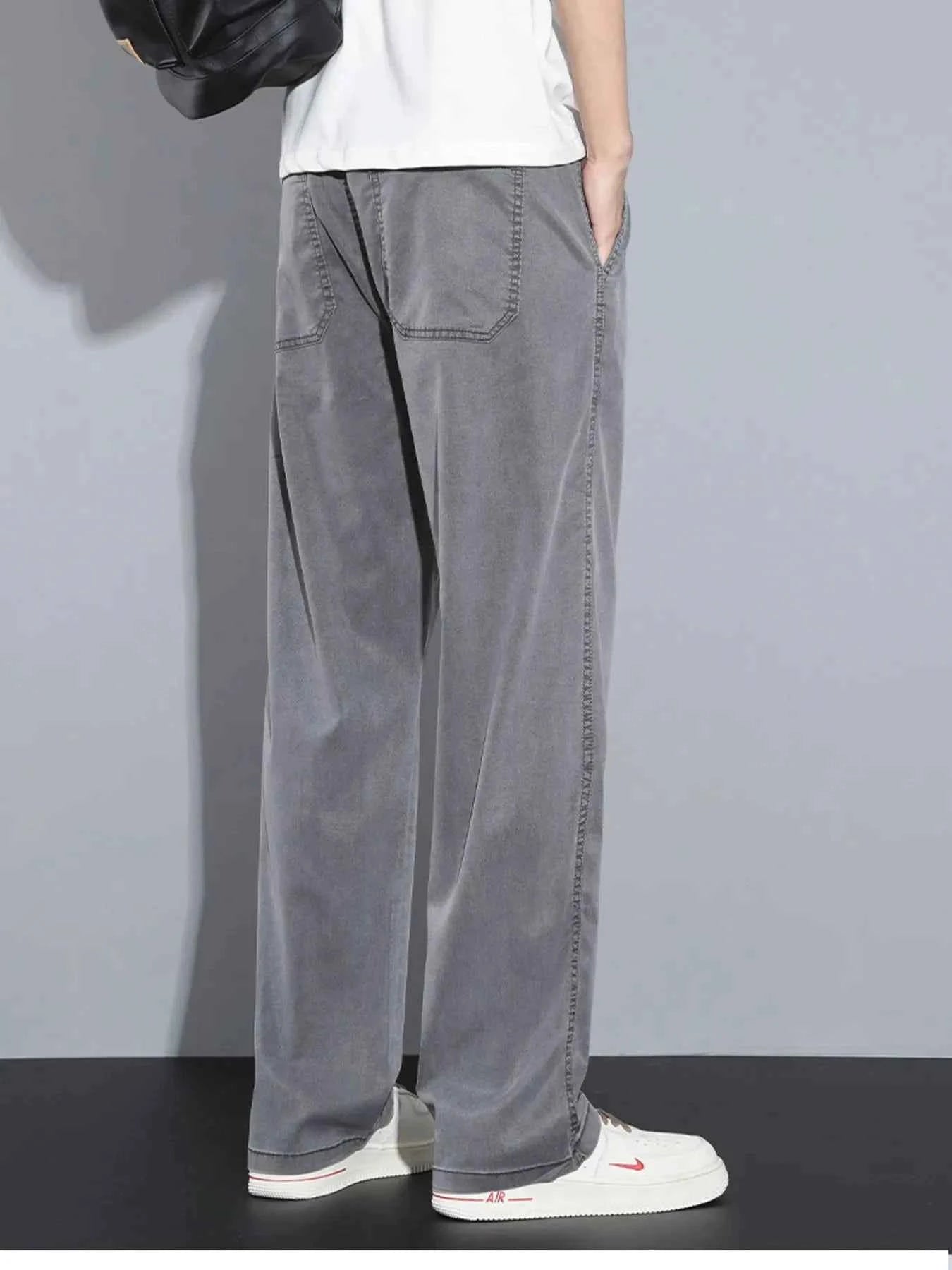 Men's Plus Size Casual Wide Leg Drawstring Pants