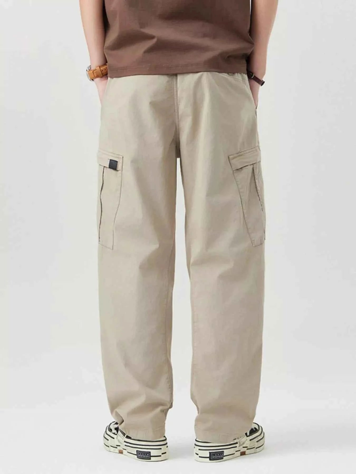 Men's Full Size Wide Leg Cargo Pants Plus Size