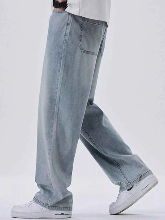 Men's Plus Size Wide Leg Jeans