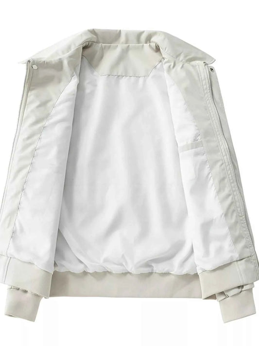 Men's Plus Size Zip Up Long Sleeve Jacket