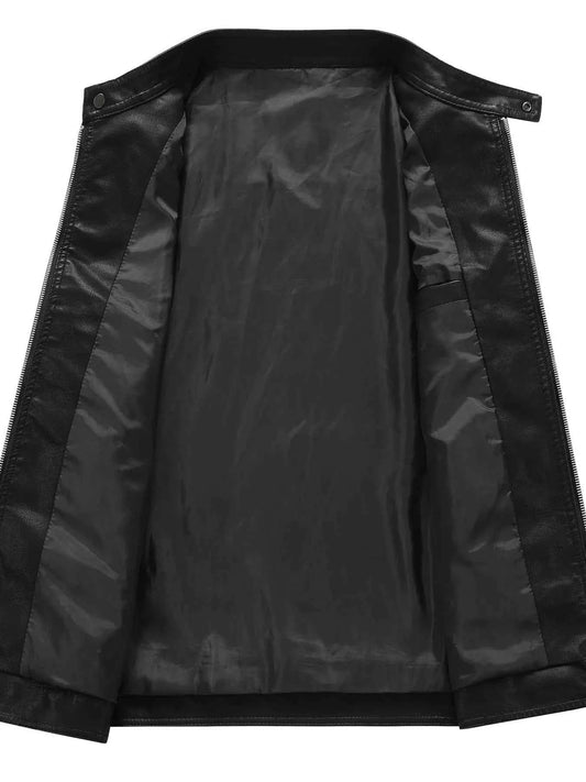 Men's Plus Size Zip Up Long Sleeve Jacket