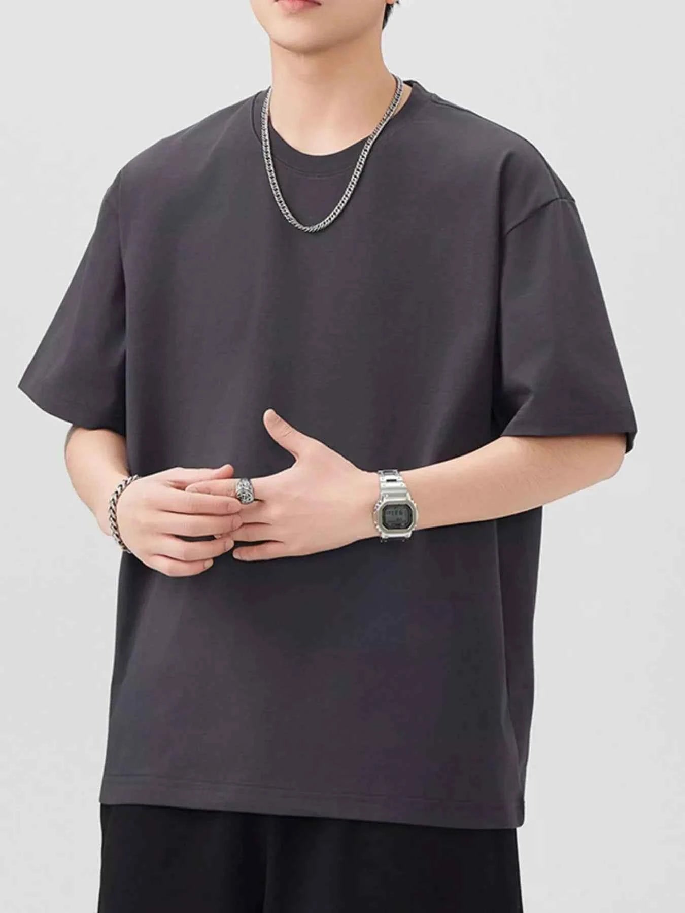 Men's Plus Size Round Neck Short Sleeve T-Shirt