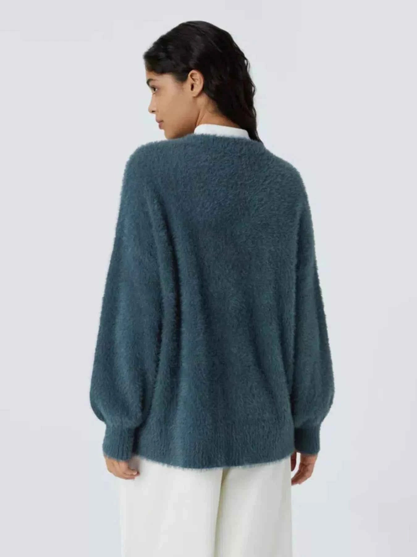 Cozy Knit Button-Down Cardigan