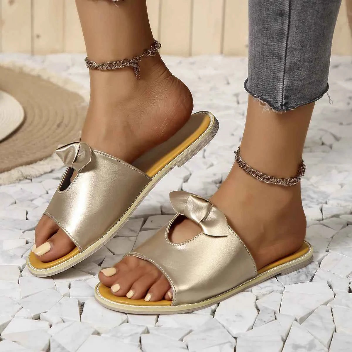 Casual Open Toe Cutout Detail Sandals