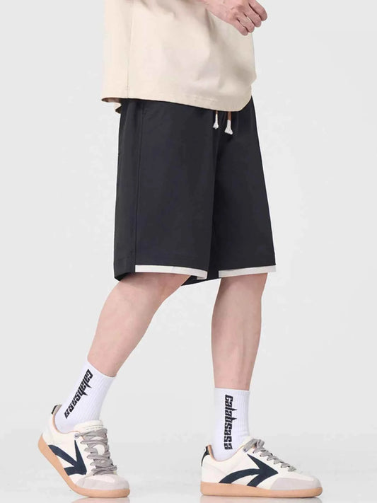 Men's Plus Size Drawstring Loose Fit Shorts
