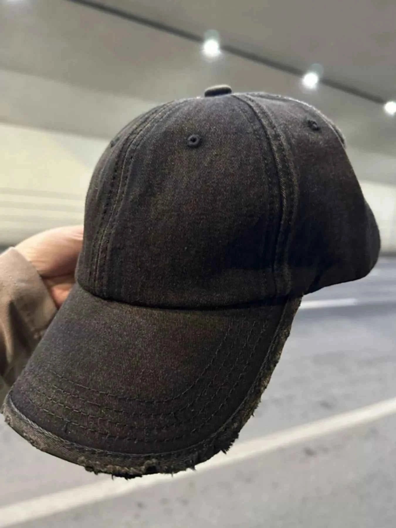 Distressed Solid Color Baseball Cap