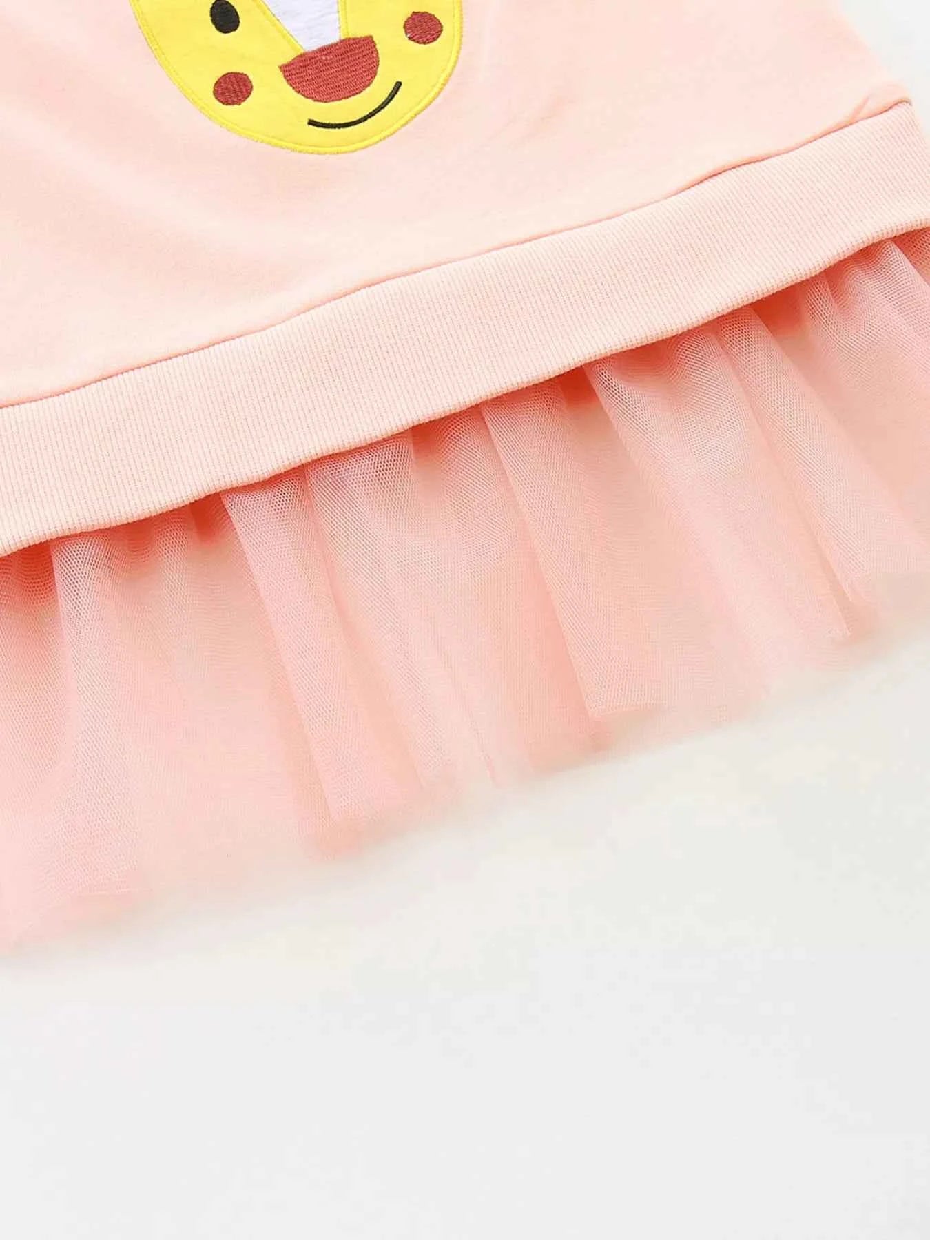 Children's Reindeer Applique Round Neck Sweatshirt