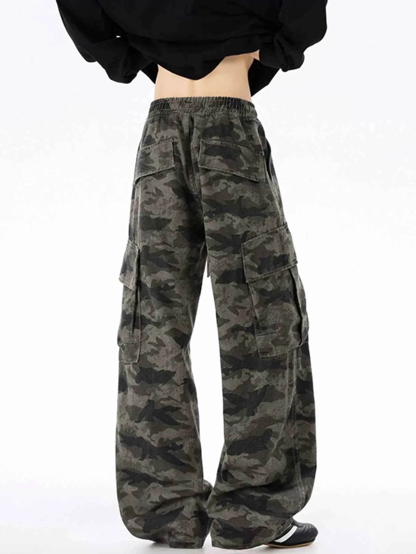 Men's Plus Size Camouflage Wide Leg Pants