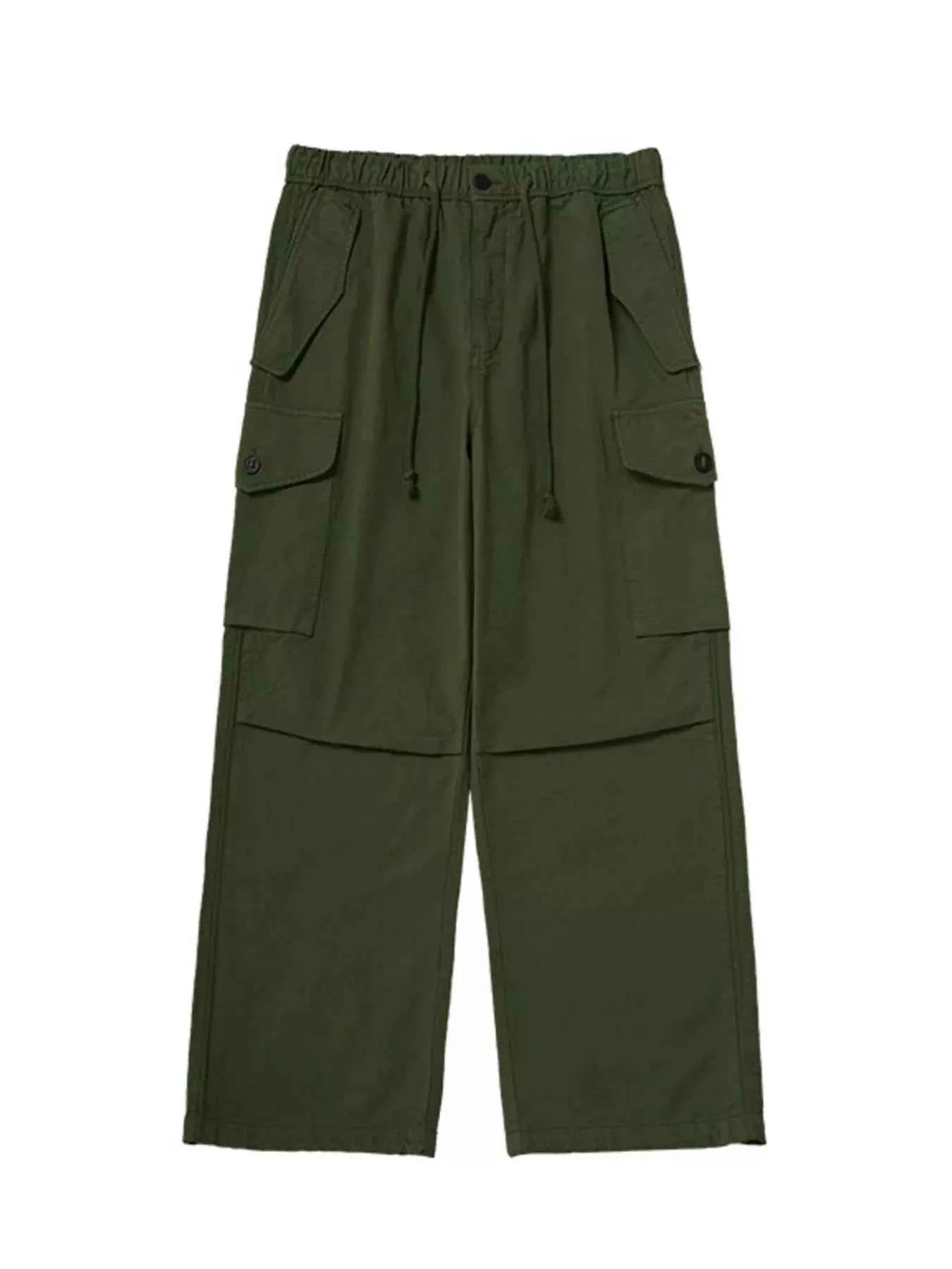 Men's Wide Leg Cargo Pants with Multi-Pocket