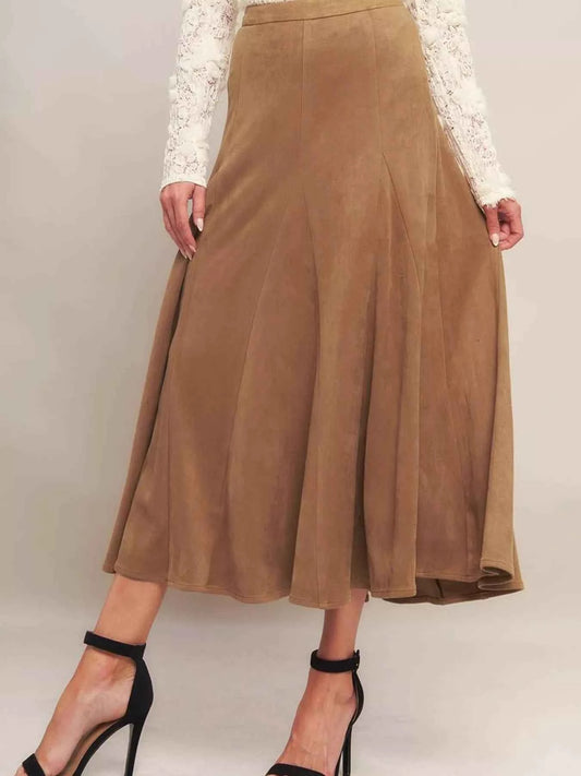Flowy A-Line Midi Skirt