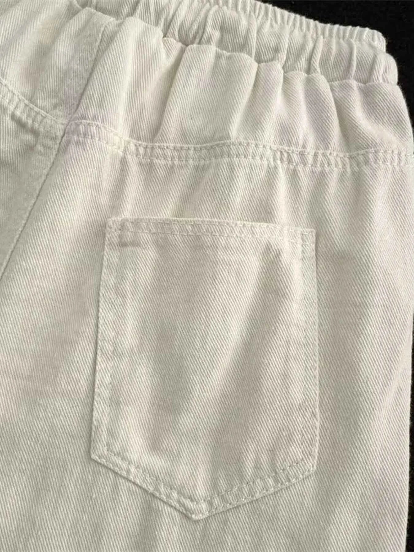 Men's Full Size Drawstring Wide Leg Jeans Plus Size