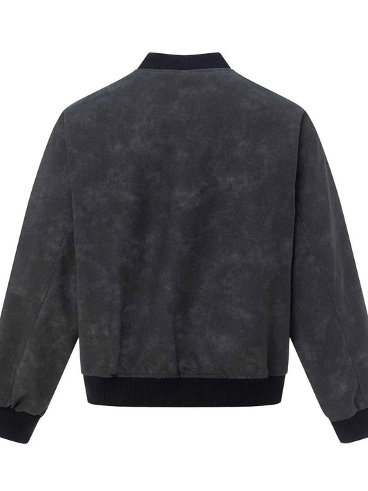 Men's Zip Up Letter Graphic Bomber Jacket