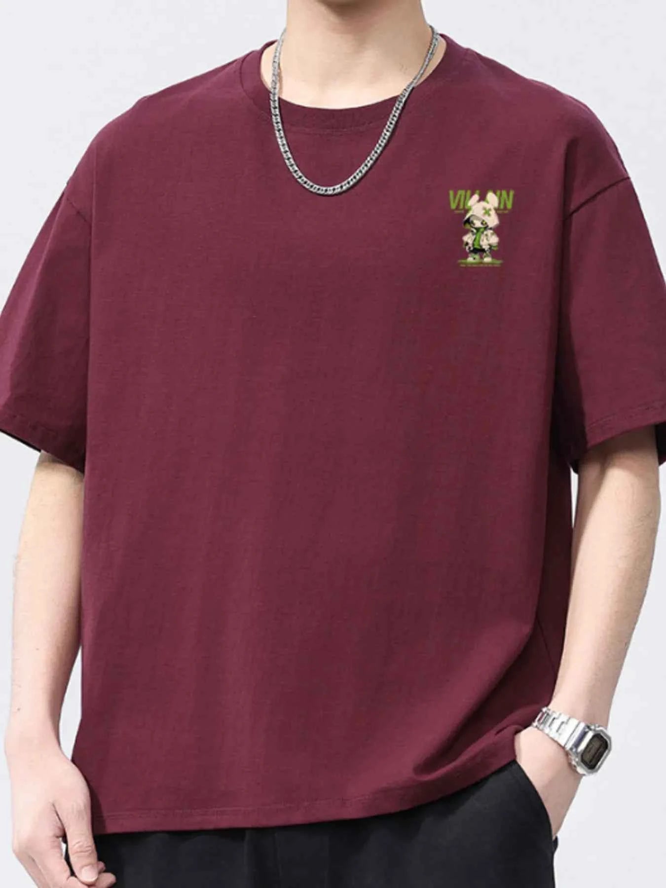 Men's Full Size Round Neck Short Sleeve T-Shirt Plus Size
