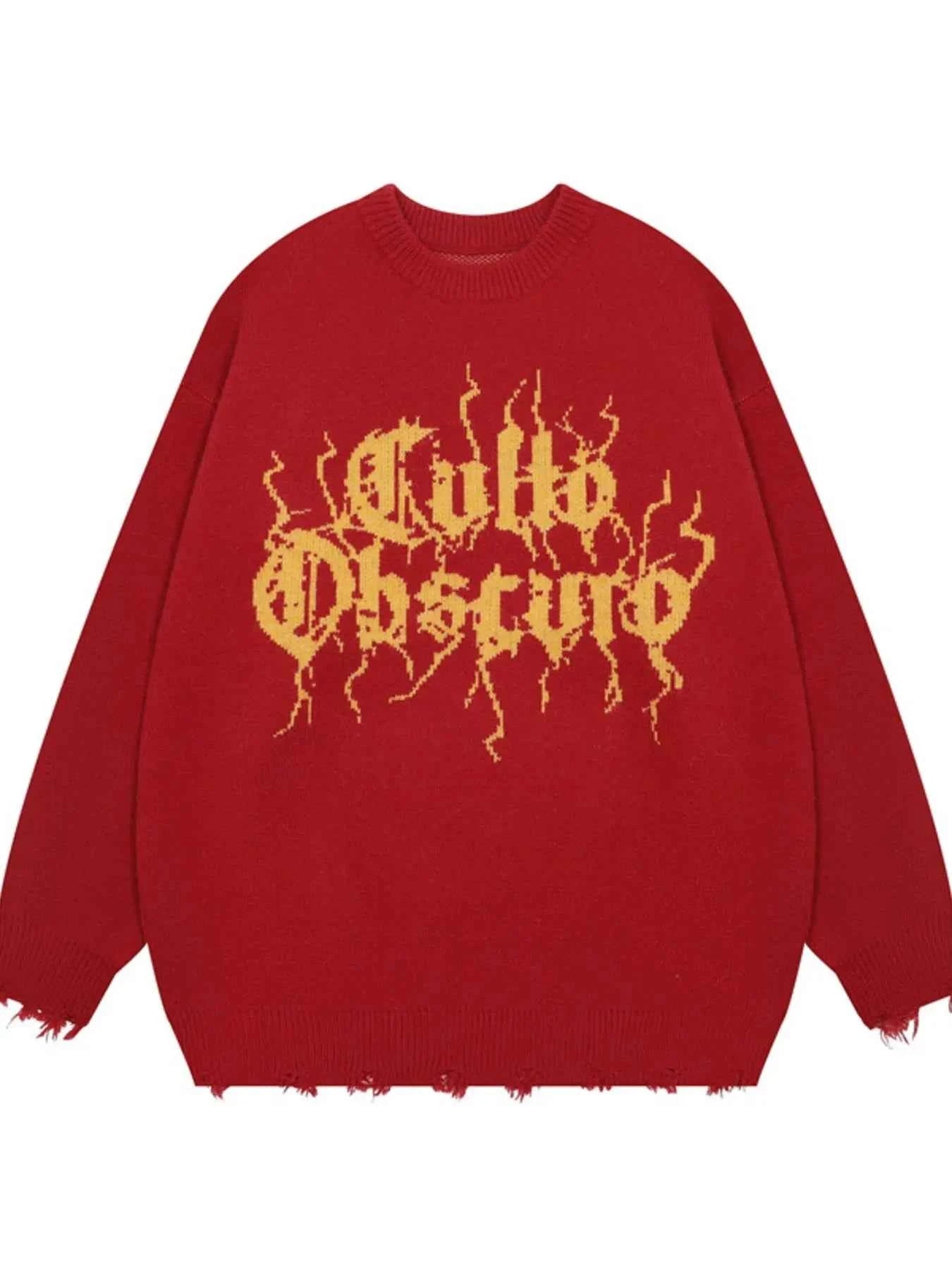 Men's Letter Round Neck Long Sleeve Sweater