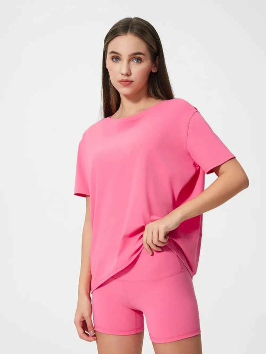 Millennia Round Neck Short Sleeve Active T-Shirt