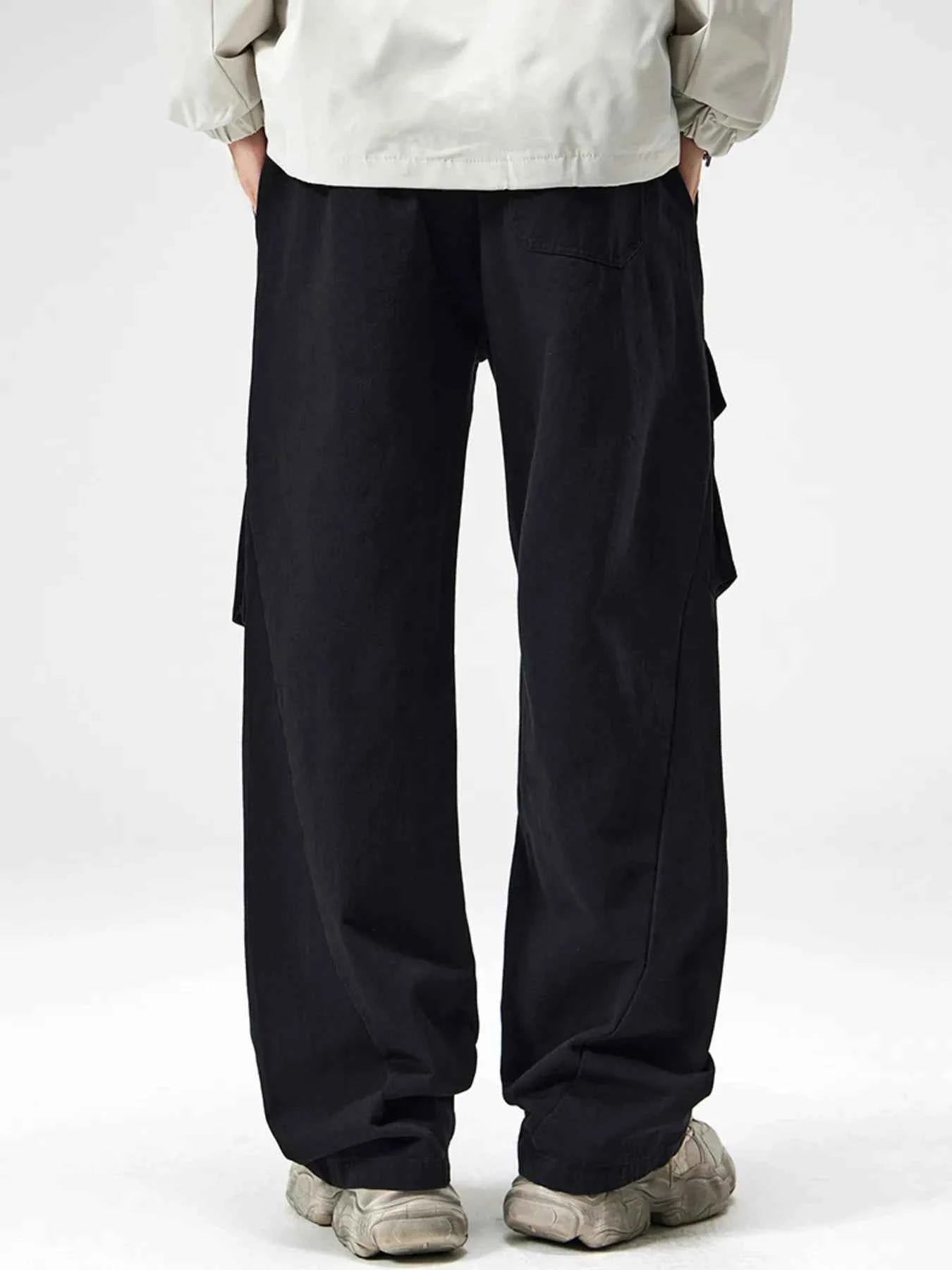 Men's Plus Size Cargo Utility Pants with Multiple Pockets