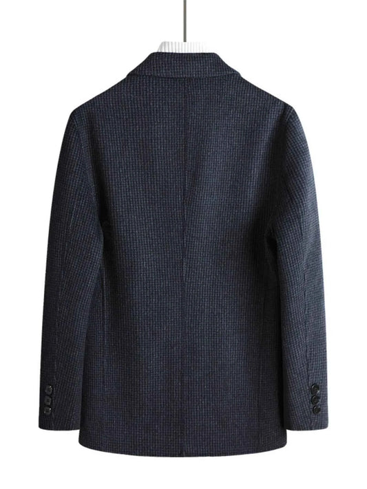 Men's Plus Size Lapel Collar Long Sleeve Blazer