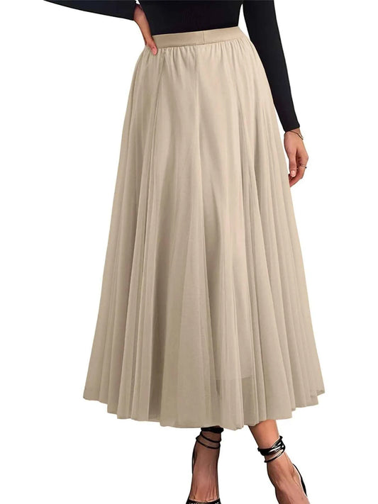 High-Waisted Midi Skirt