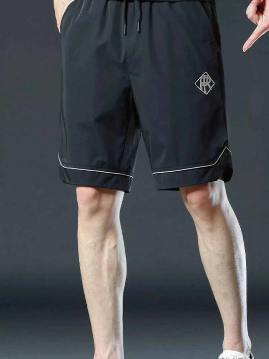 Men's Plus Size Drawstring Shorts with Pockets