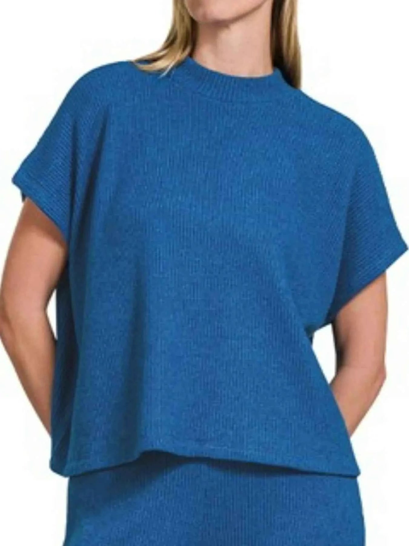 Zenana Sweater Boxy Top & Long Pants Set