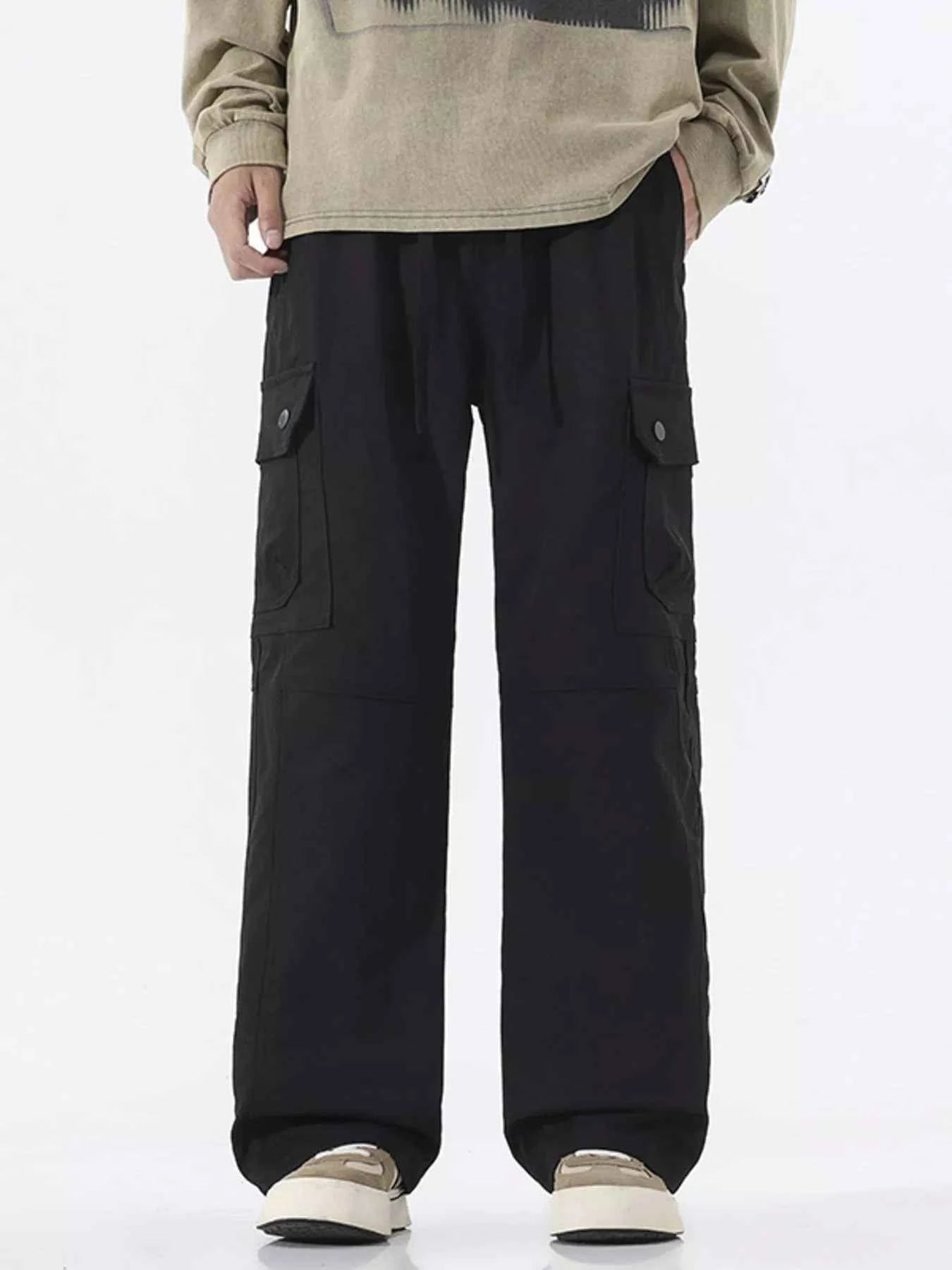 Men's Full Size Multi-Pocket Cargo Utility Pants Plus Size