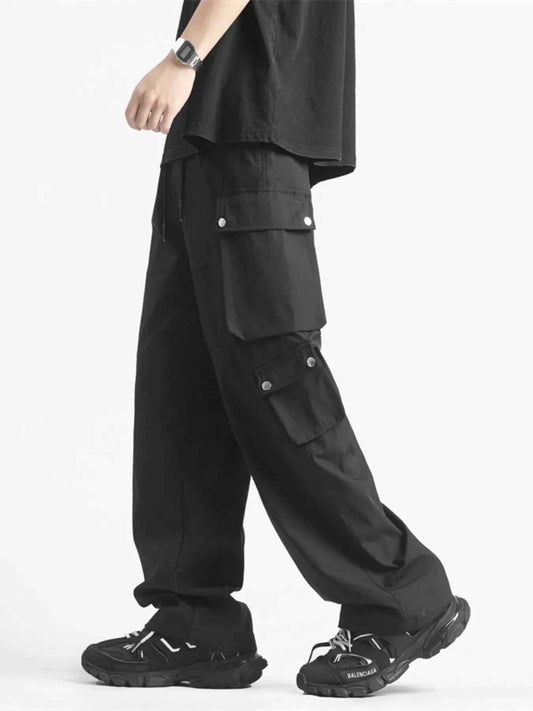 Men's Plus Size Wide Leg Cargo Pants