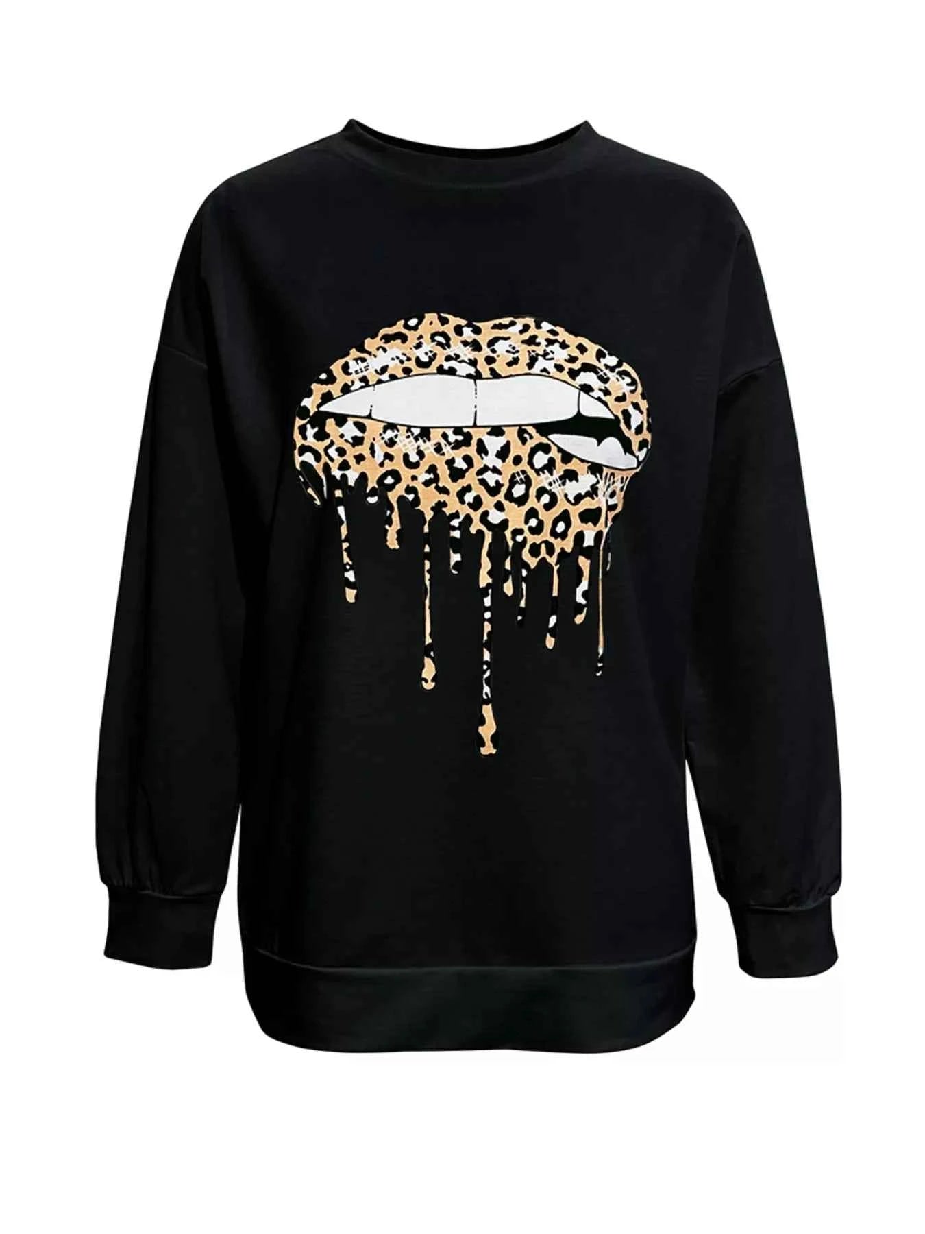 Graphic Round Neck Dropped Shoulder T-Shirt