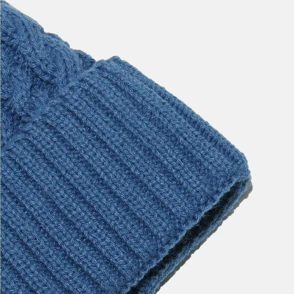 Cable Knit Winter Hat with Pompom