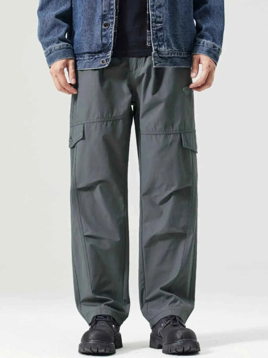 Men's Full Size Wide Leg Cargo Pants Plus Size