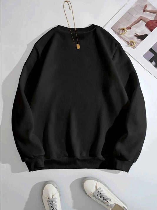 Graphic Round Neck Long Sleeve Sweatshirt