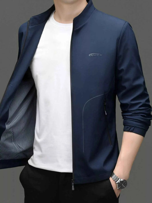 Men's Zip Up Long Sleeve Jacket