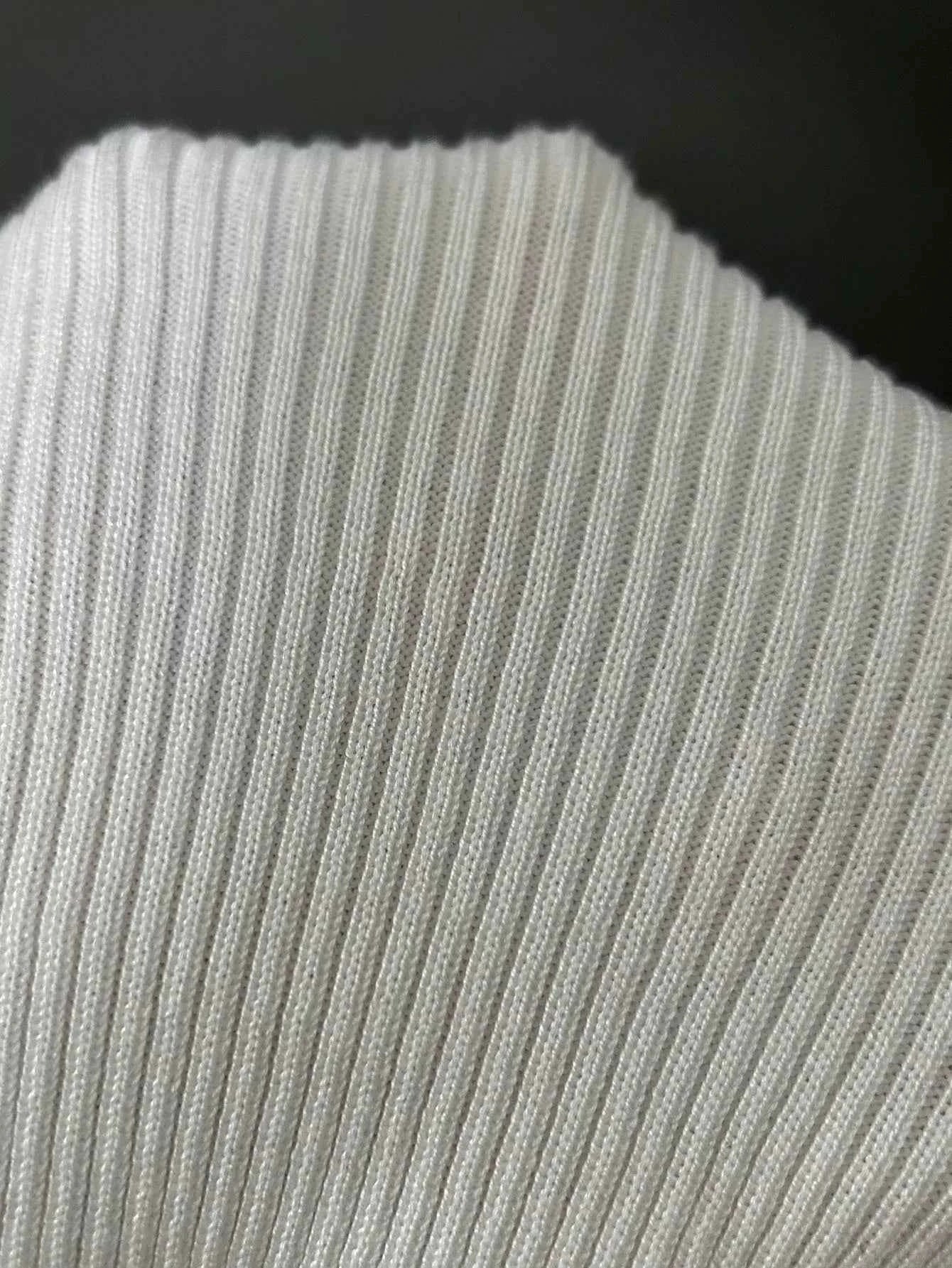 Ribbed Knit Contrast Trim Sweater Dress