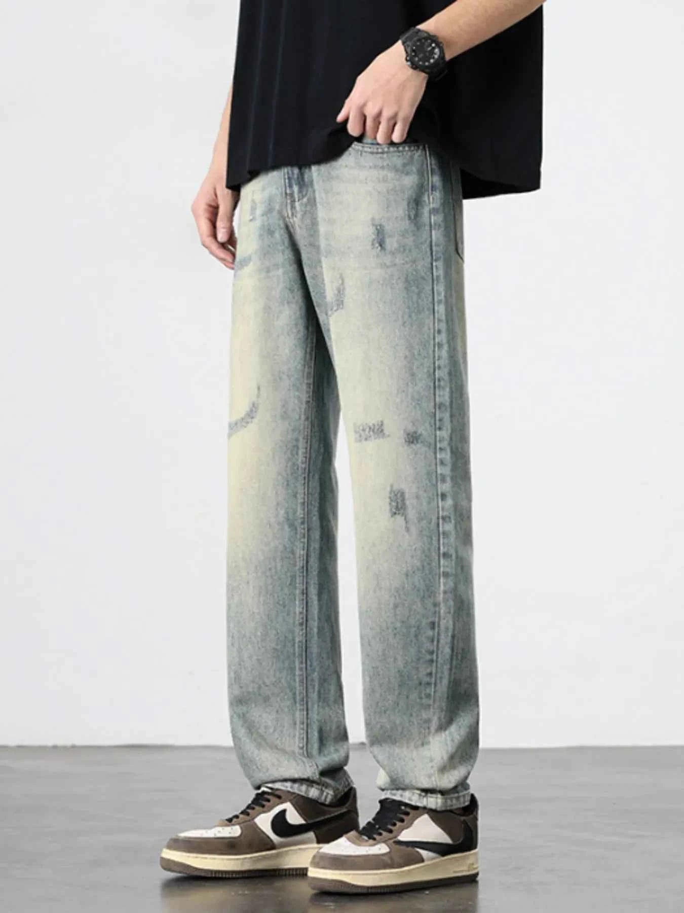 Men's Wide-Leg Relaxed Fit Jeans