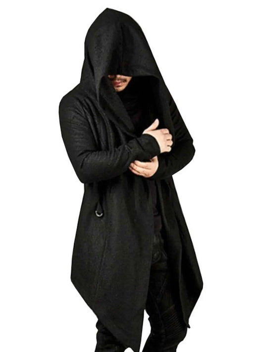 Men's Plus Size Long Sleeve Hooded Coat