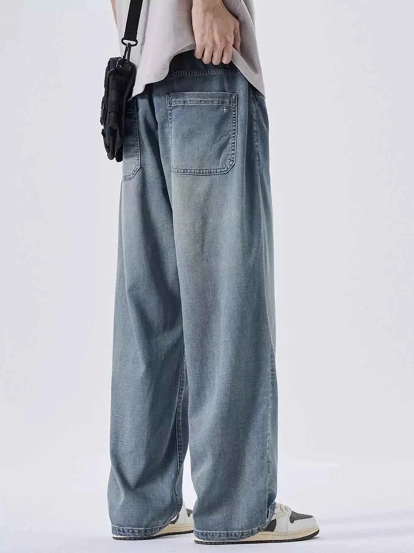 Men's Plus Size Wide Leg Jeans