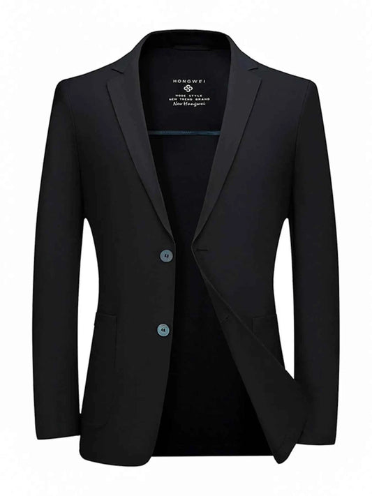 Men's Plus Size Lapel Collar Long Sleeve Blazer
