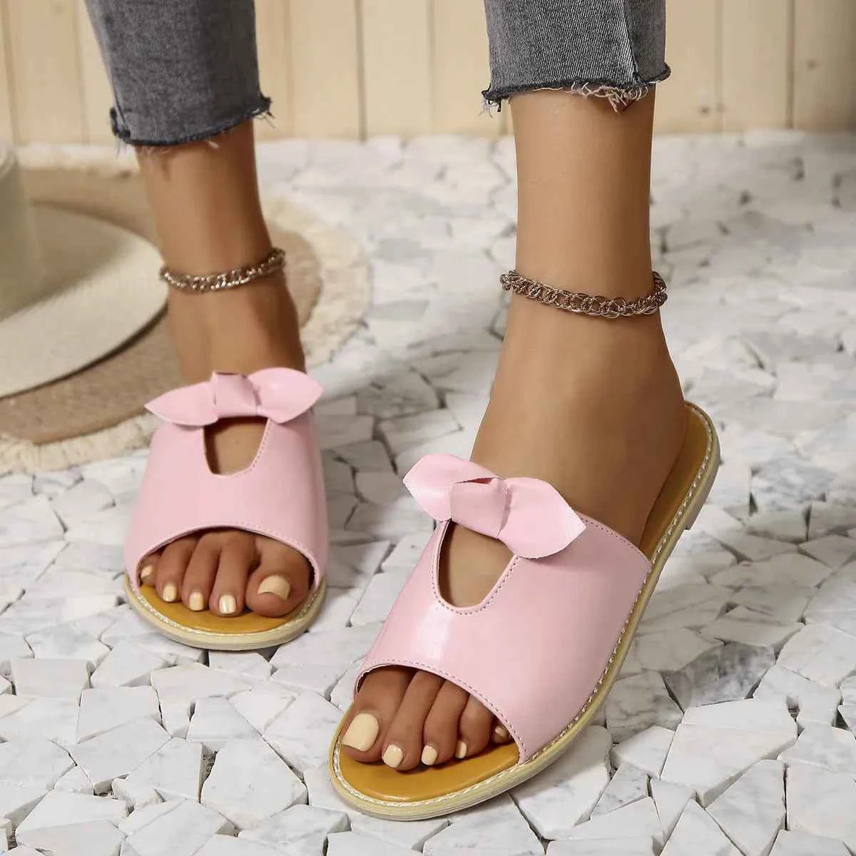Casual Open Toe Cutout Detail Sandals