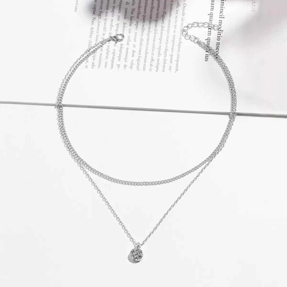 Double Layered Pendant Necklace