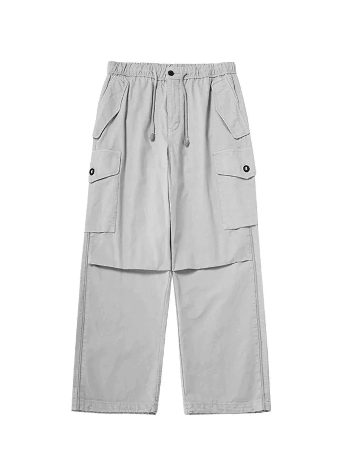 Men's Wide Leg Cargo Pants with Multi-Pocket