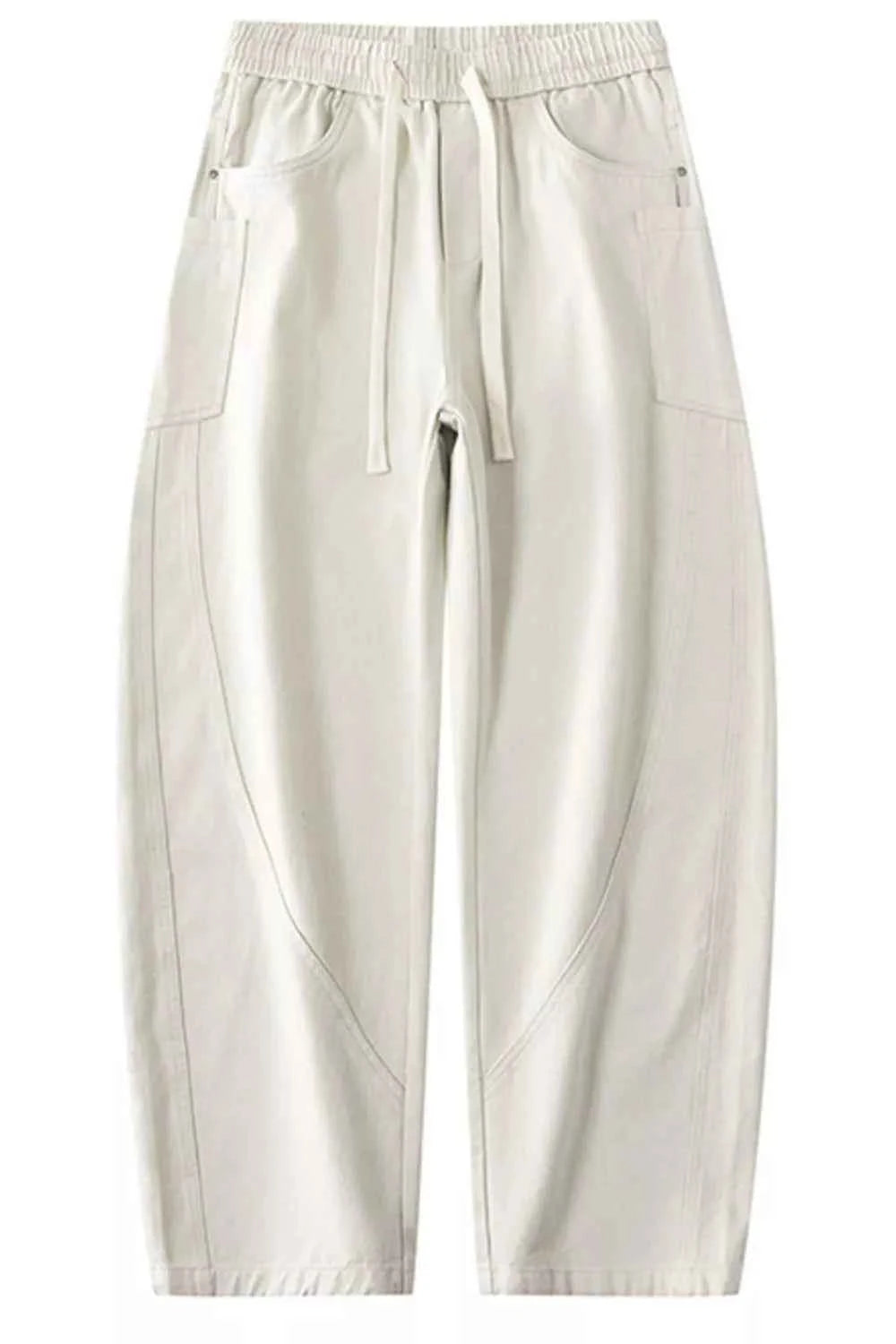 Men's Plus Size Loose Fit Drawstring Waist Jeans