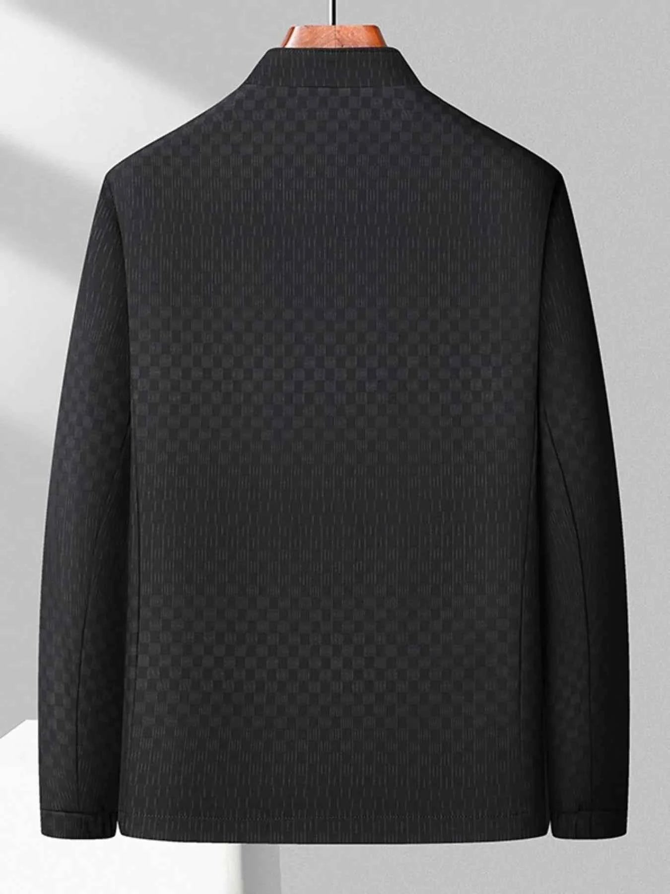 Men's Plus Size Zip Up Long Sleeve Jacket