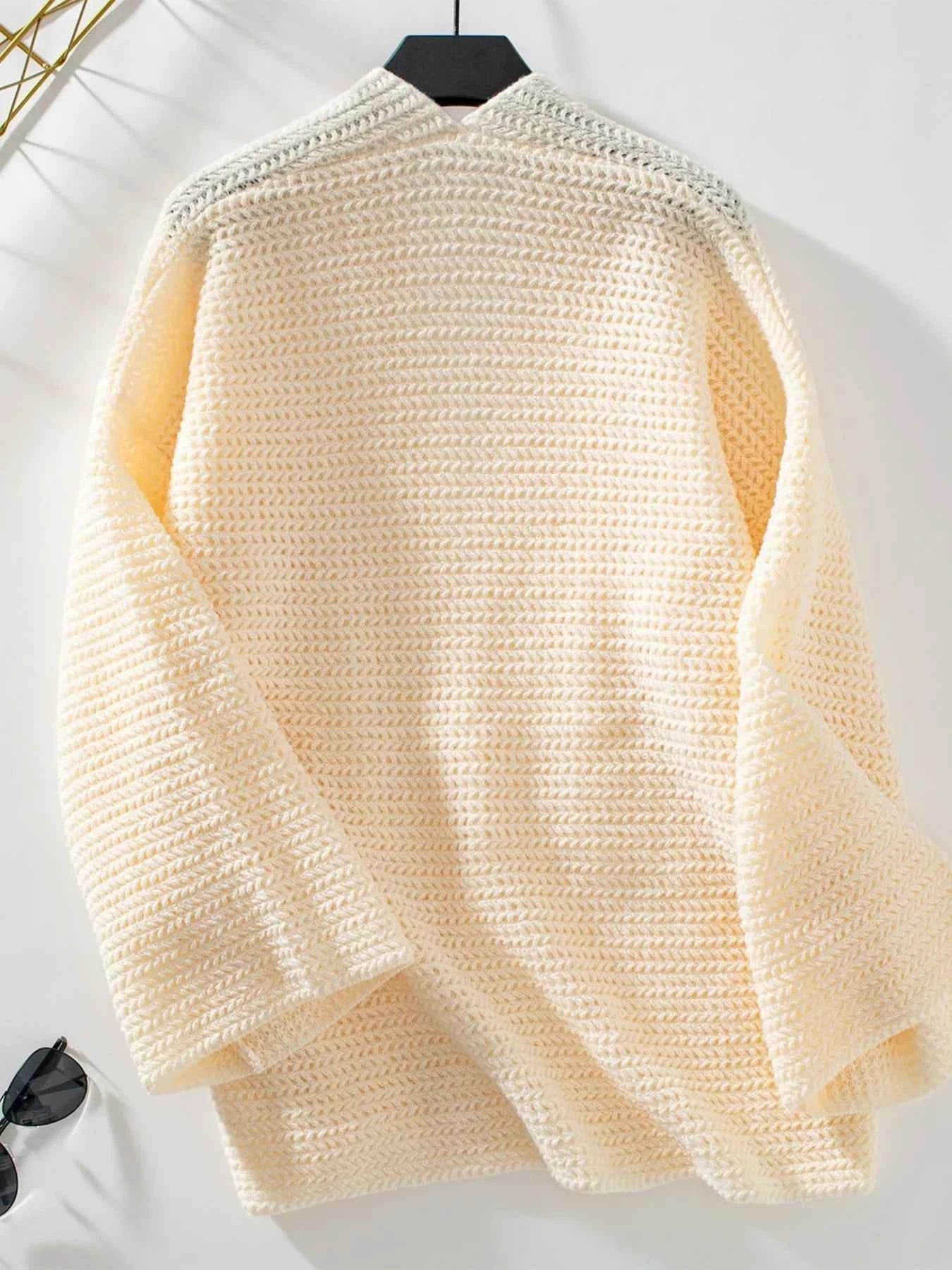 Cozy Knit Open Front Cardigan