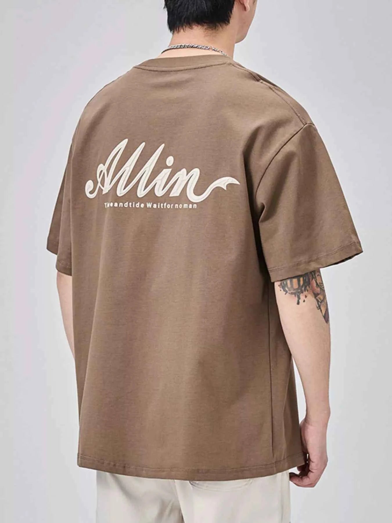 Men's Plus Size Basic Style Round Neck T-Shirt