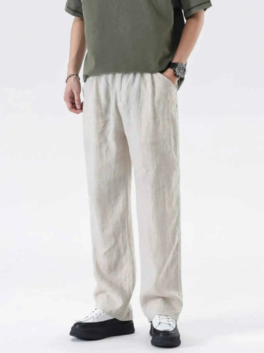 Men's Full Size Wide Leg Pants Plus Size