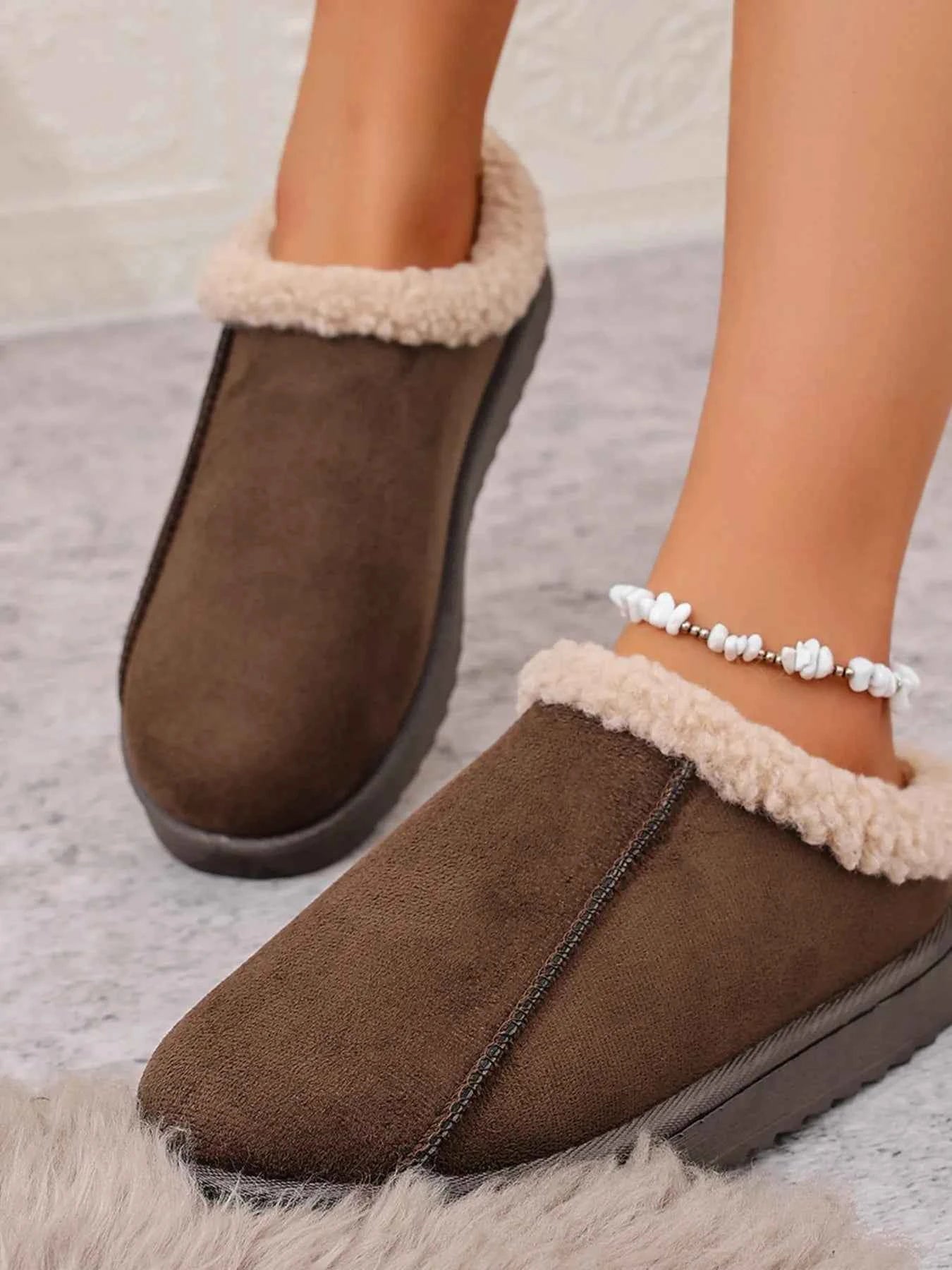 Cozy Faux Fur Lined Slippers