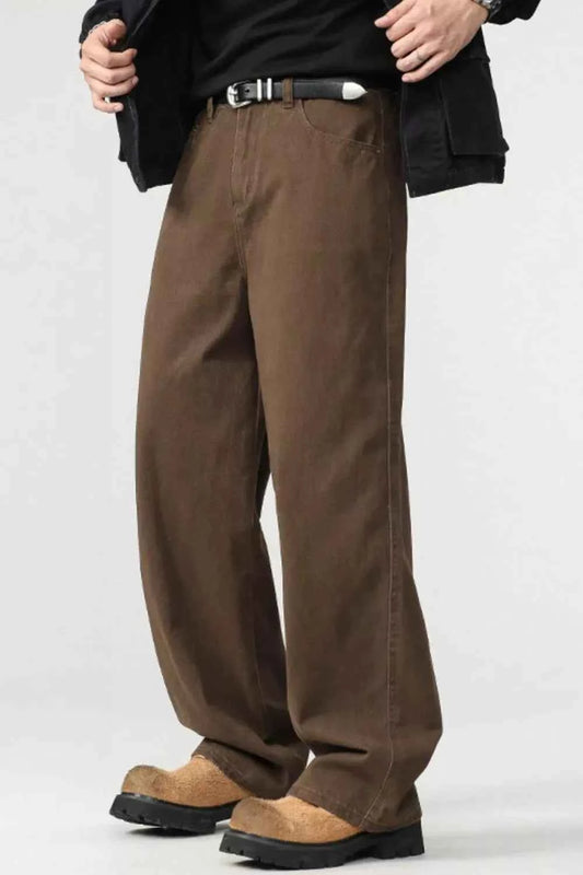 Men's Plus Size Wide Leg Pants